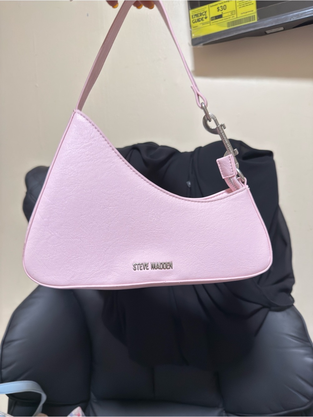Steve Madden Light Pink Crescent Shoulder Bag